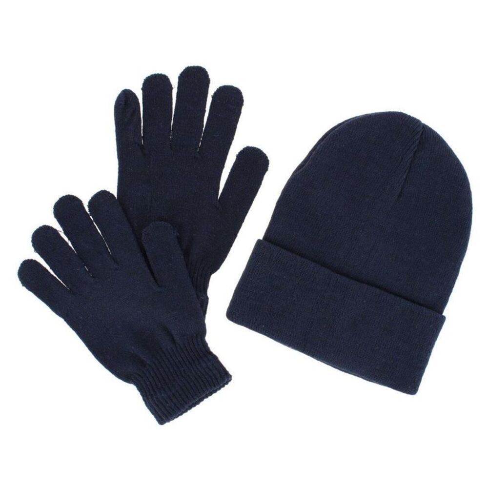 CTM Adult One Size Winter Beanie Hat and Gloves Set by Wootie